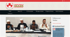 Desktop Screenshot of canadiancouncilofimams.com